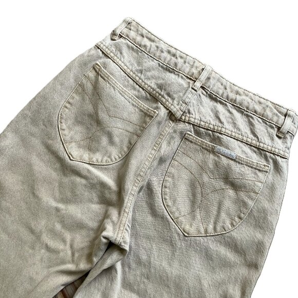 Rolla's Original High Rise Straight Leg Jeans Sand Beige Denim Women's US 29 - Picture 5 of 10